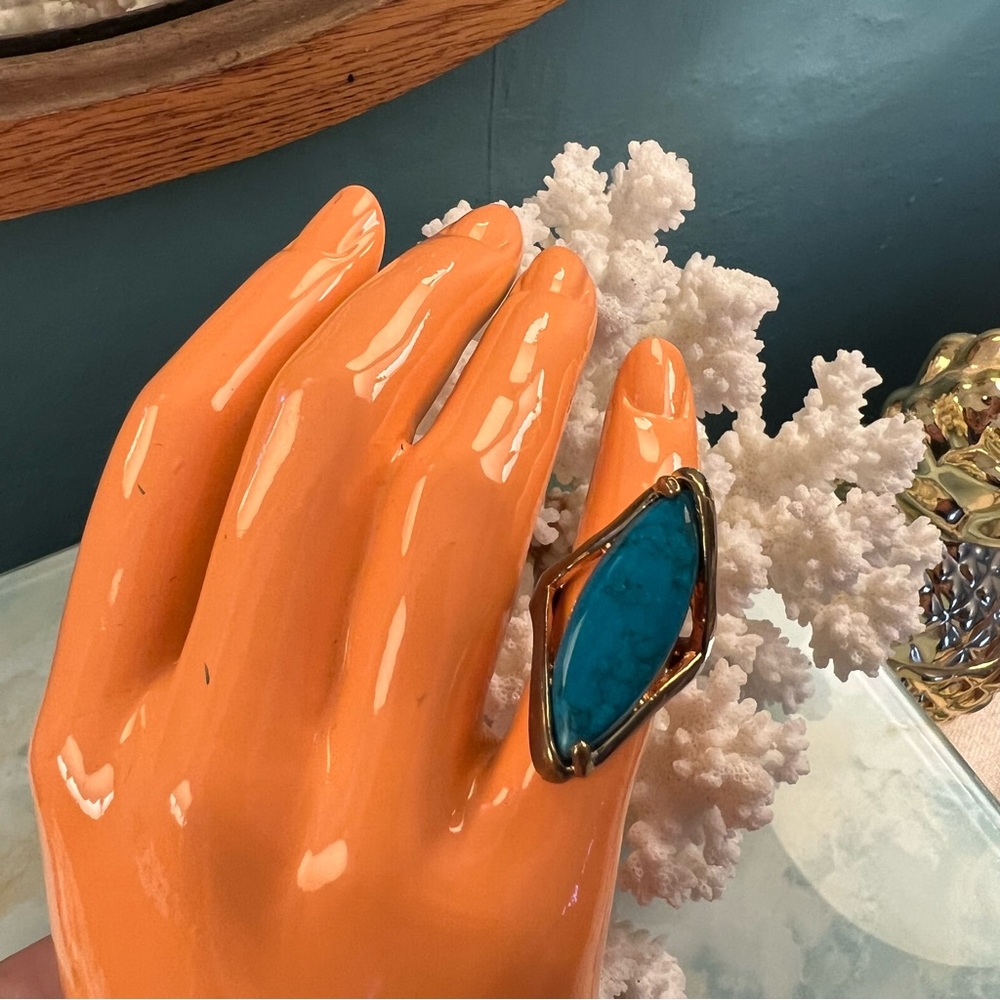 Faux Turquoise Vintage Statement Cocktail Ring